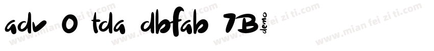 adv O tda dbfab 7B字体转换